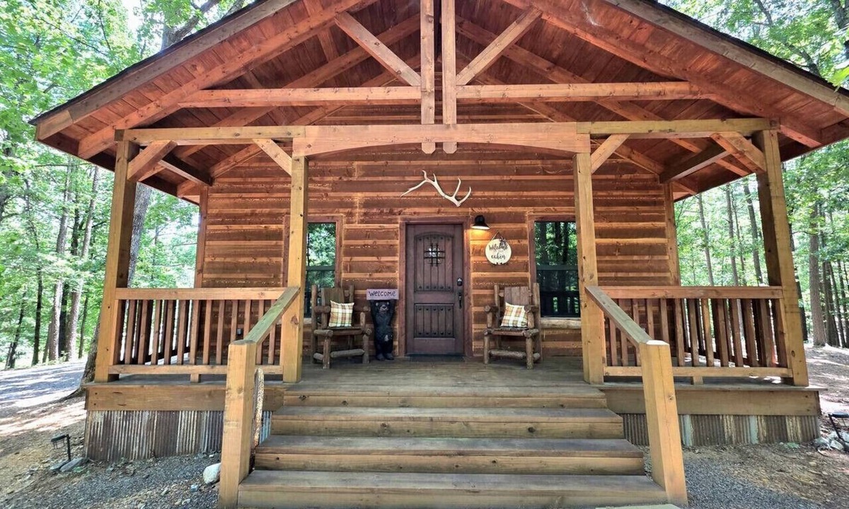 Mena Cabin | 3 miles on ATV to Wolf Pen Gap, Luxury Cabin slp 5