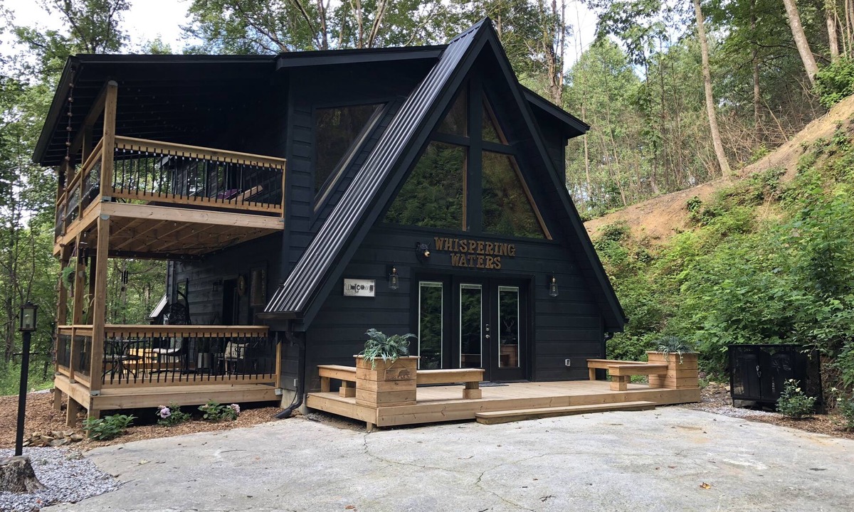 Chalet Village North Cabin | A Frame tucked in mountain minutes from down town! Private.