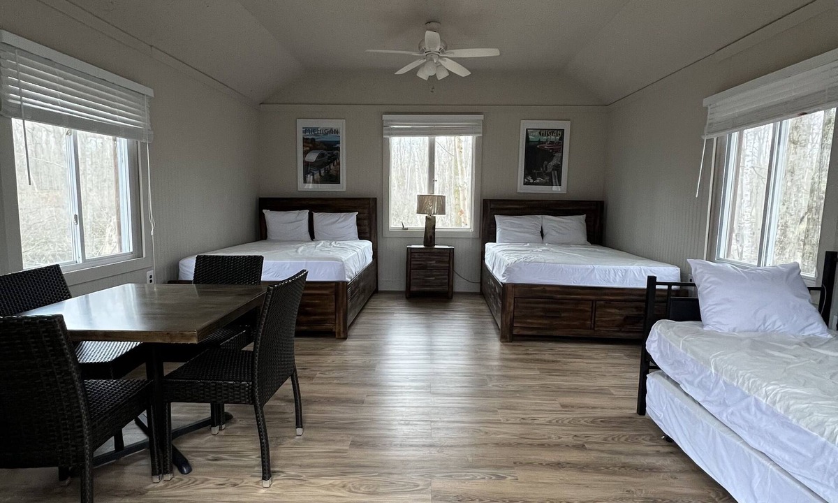Lupton Cabin | Arrowhead Lake Camp - Wood View Cabins that sleep up to six people.