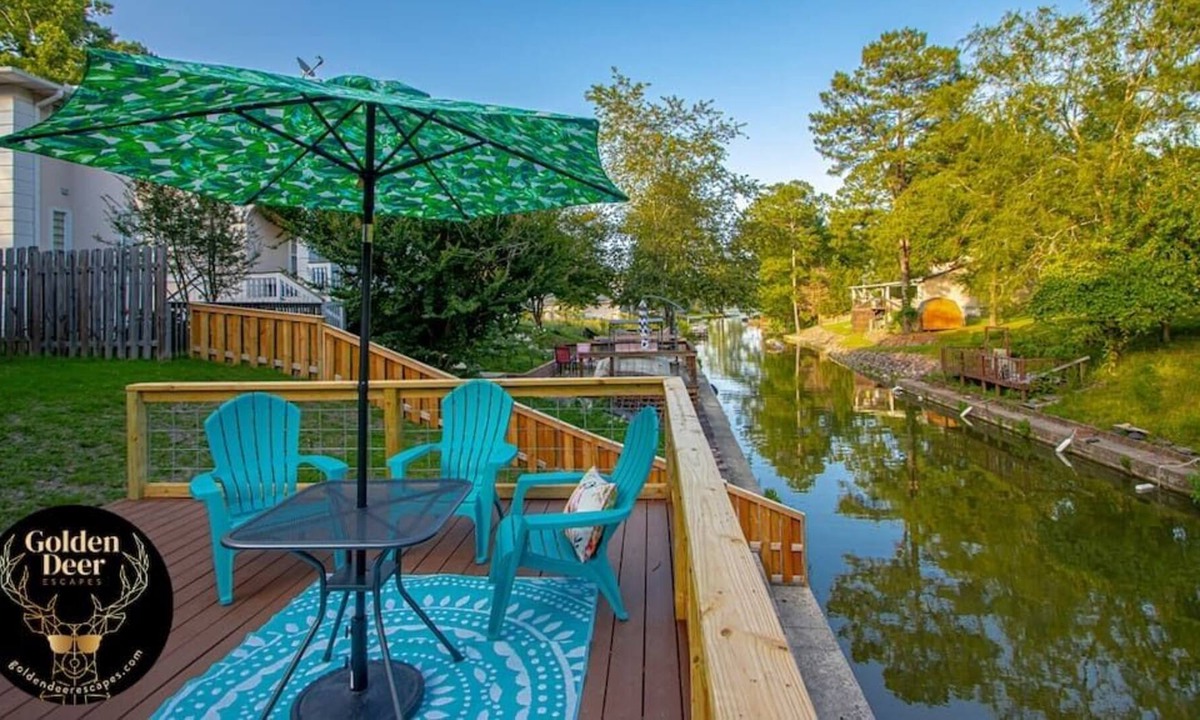 Rockwell House | Beachy · Lake Hamilton Vacation Home 3BR/3BA Sunny Deck Furnishings