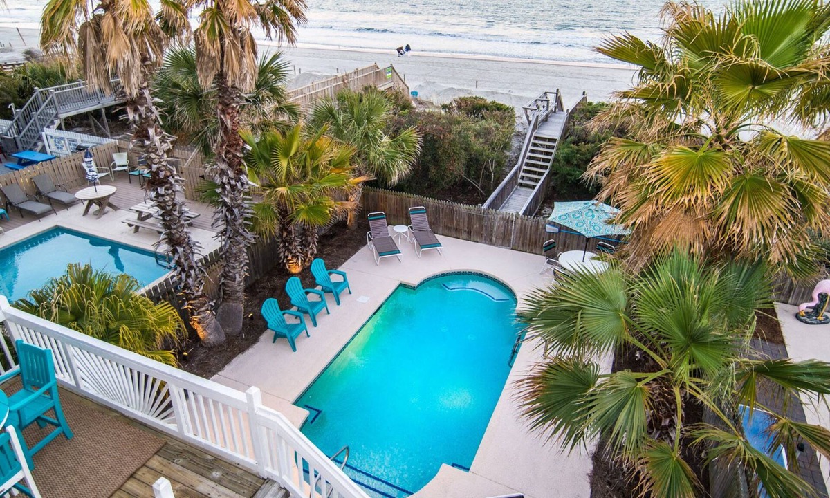Surfside Beach House | Best ocean views on the beach! private heated pool. Unobstructed ocean views