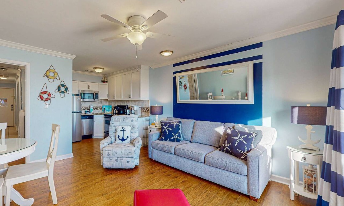 North Forest Beach Condo | Charming Waterfront Villa with Ocean Views, Private Balcony & Pool, Steps to the Beach
