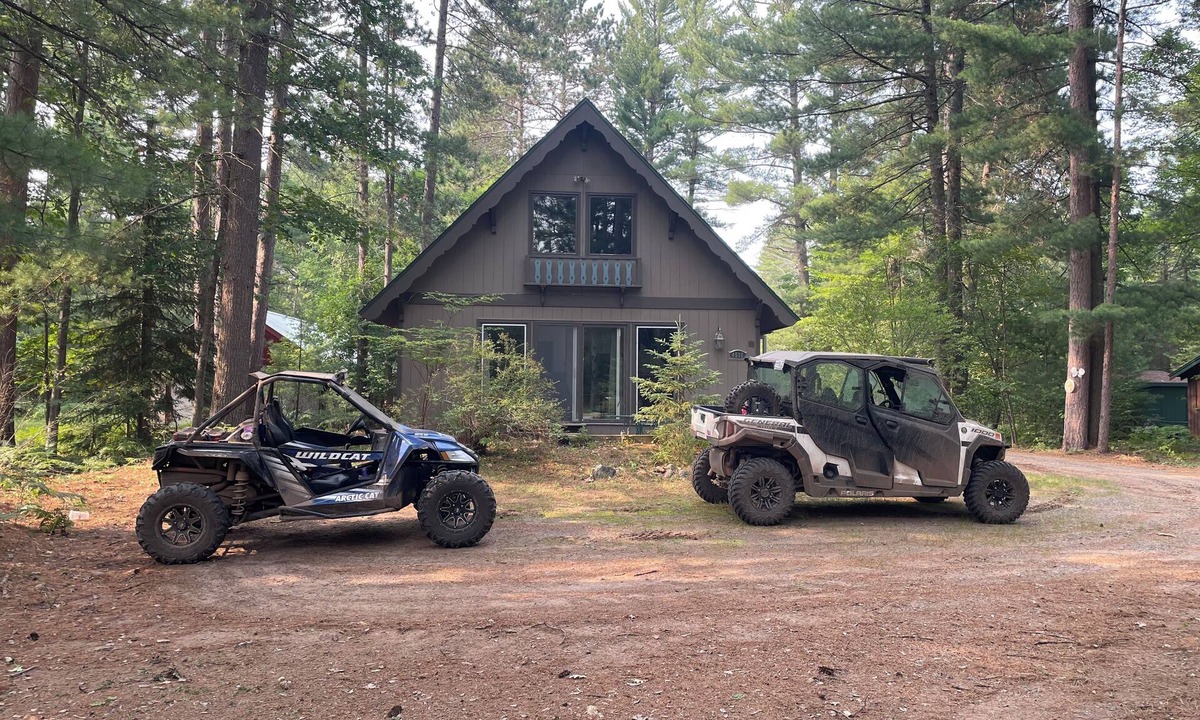 Land O Lakes Ski Chalet | Cozy A-Frame Chalet - on Bike Trail, UTV trail and close to town