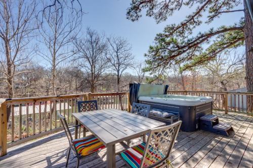 Tia Juana House | Deck & Boat Dock: Lakefront Cabin in Eucha!