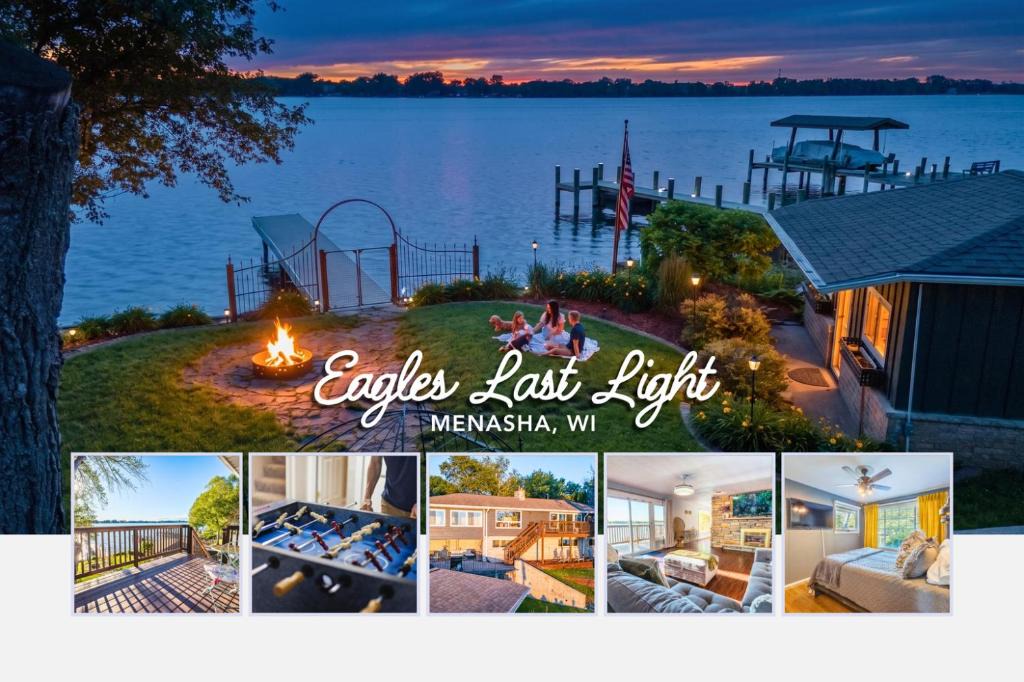 Butte Des Morts House | Eagle's Last Light- Lakefront Escape, Fire Pit, Pets & Scenic Views