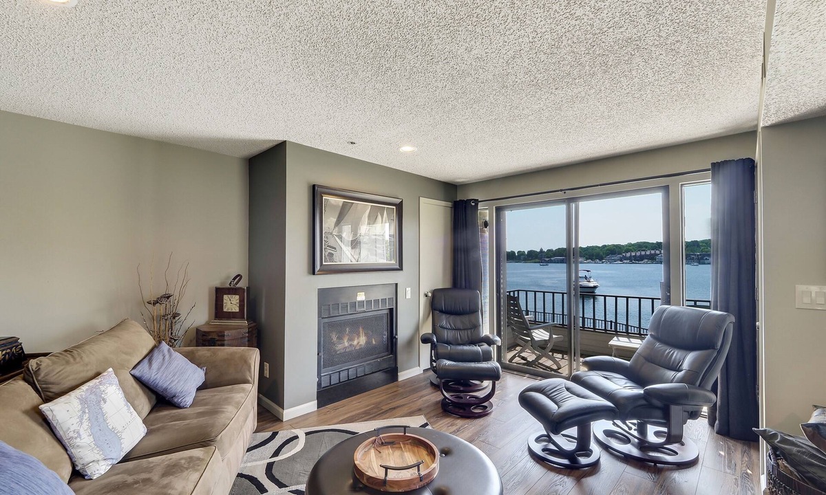 Charlevoix Condo | Edgewater 114 | Downtown Charlevoix | Pool, Hot Tub, Sauna | Sleeps 4