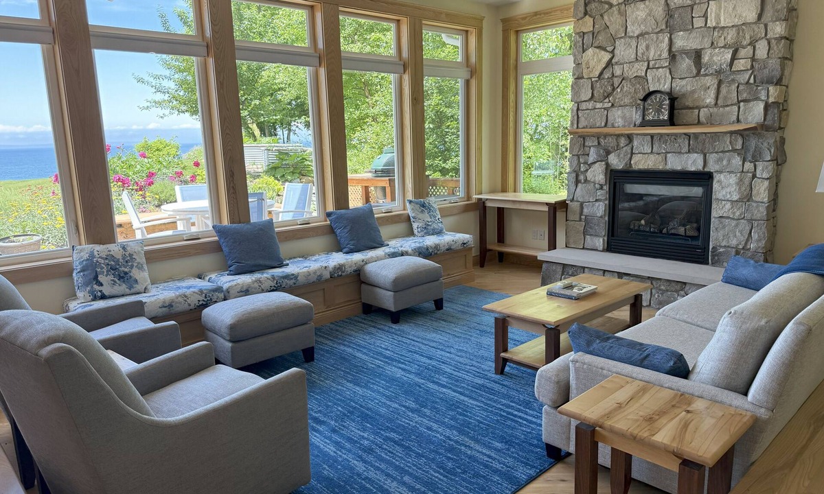 Leland House | Five bedroom home overlooking Lake MI, North of Leland.