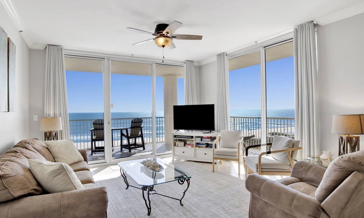 Fort Morgan Condo | Gulf Front Beach Club - Renovated Corner Condo, Direct Gulf Views! Pool, WIFI