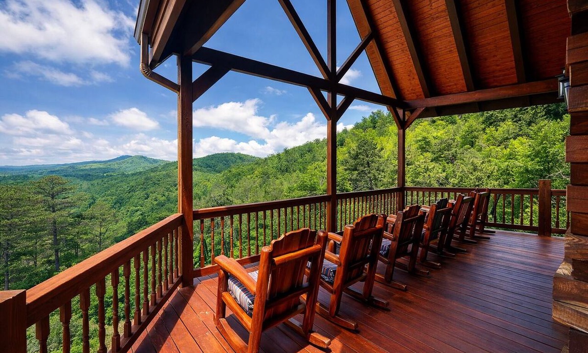 Dobson Cabin | Huge Mountain Estate,Blue Ridge View, Sleeps 18, Hot Tub, Deck, & Game Room