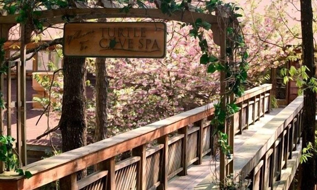Mount Ida Cottage | Lake view two bedroom, two bath loft, log-sided cottage with private hot tub overlooking Lake Ouachita. by RedAwning