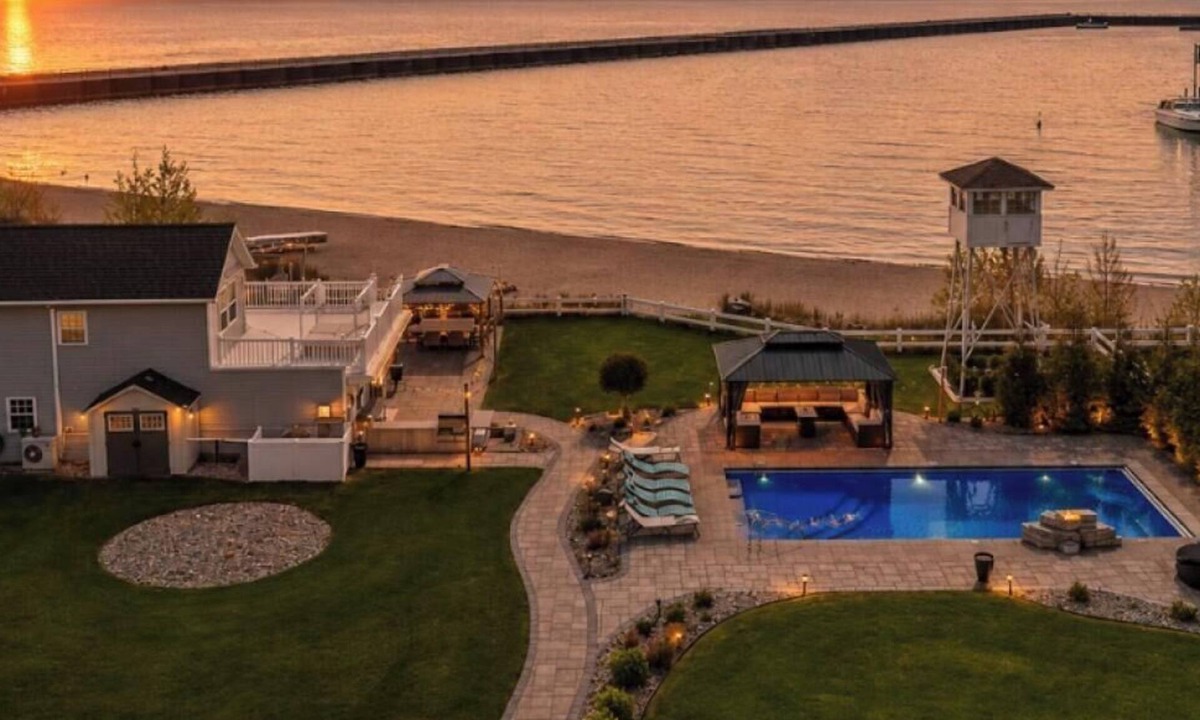 Port Sanilac House | Lakefront Estate w/Pool, Hot Tub & Harbor Views