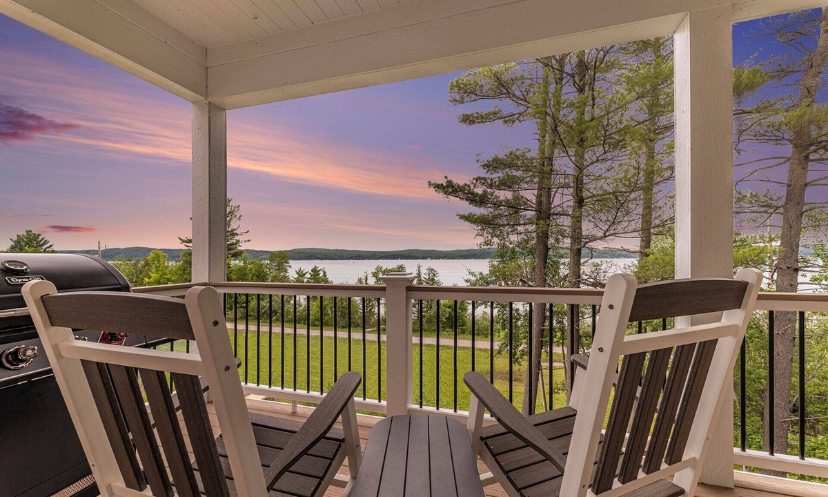Lake Township House | Luxe Lakefront Living on Stunning Crystal Lake in Benzonia, MI