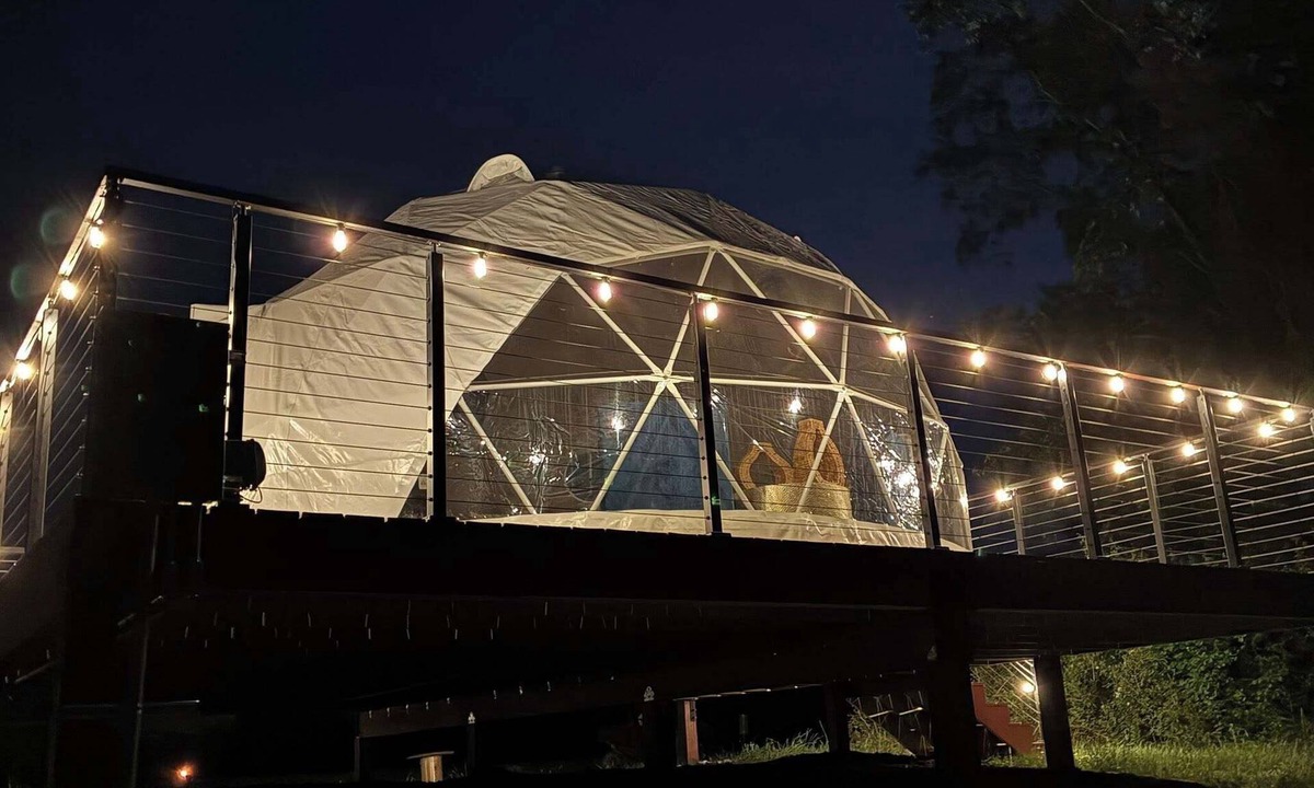 Farmers Resort | Naut on Call Geodome at The Edge—Unique Riverfront Glamping in Salt Lick, KY