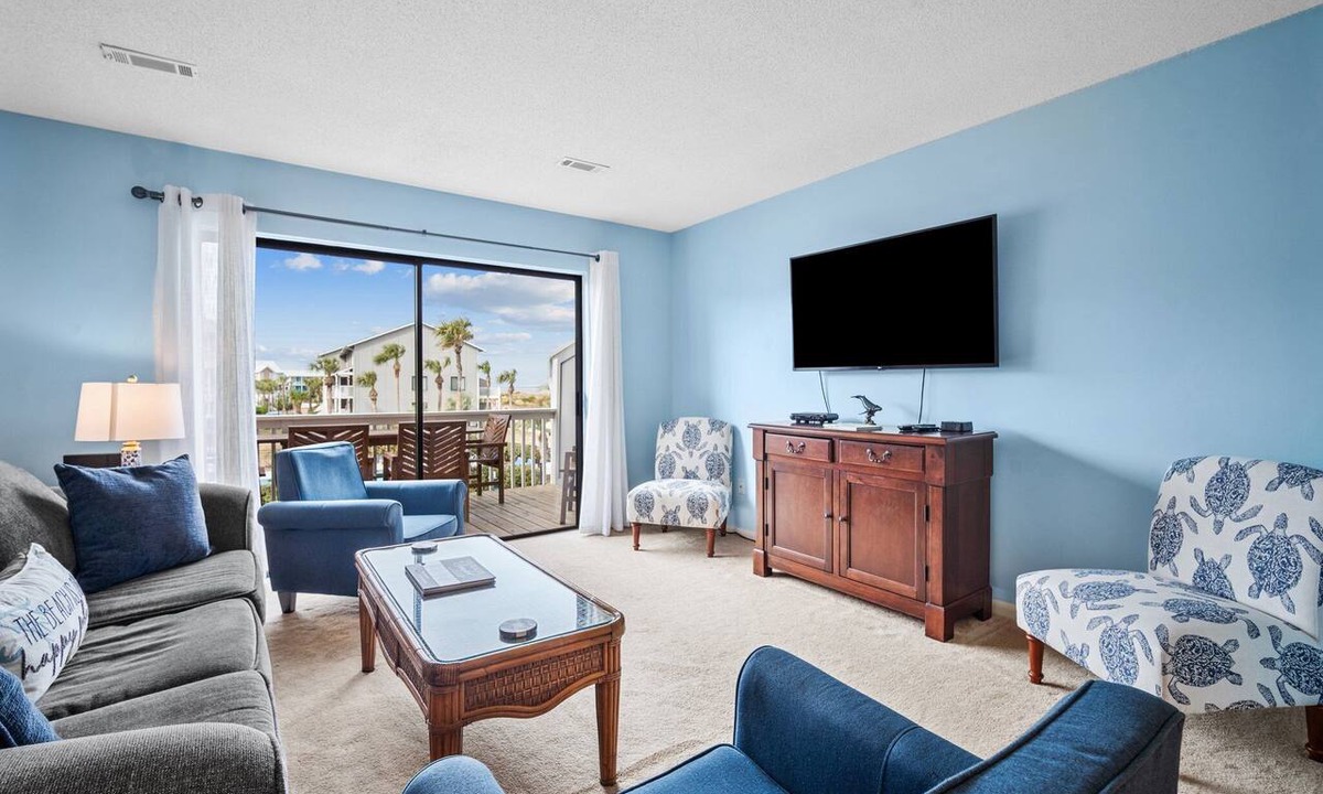 Oceanmarsh Subdivision Condo | Newly Renovated! Ocean View and Quick Walk to the Beach