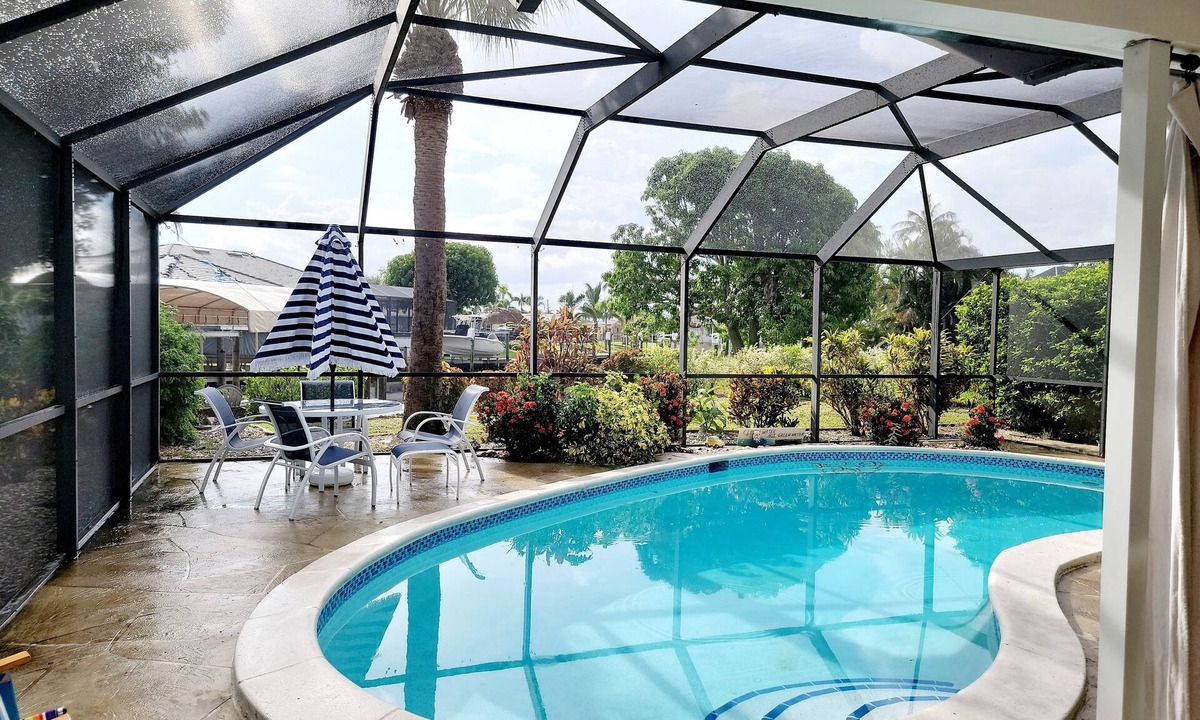 Yacht Club House | Oasis at the cape 3/2 Heated Pool Home with boat dock