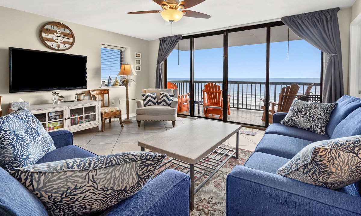 Ocean Drive Condo | Oceanfront 8th Floor - Beach Gear Included - Walking distance to Main Street