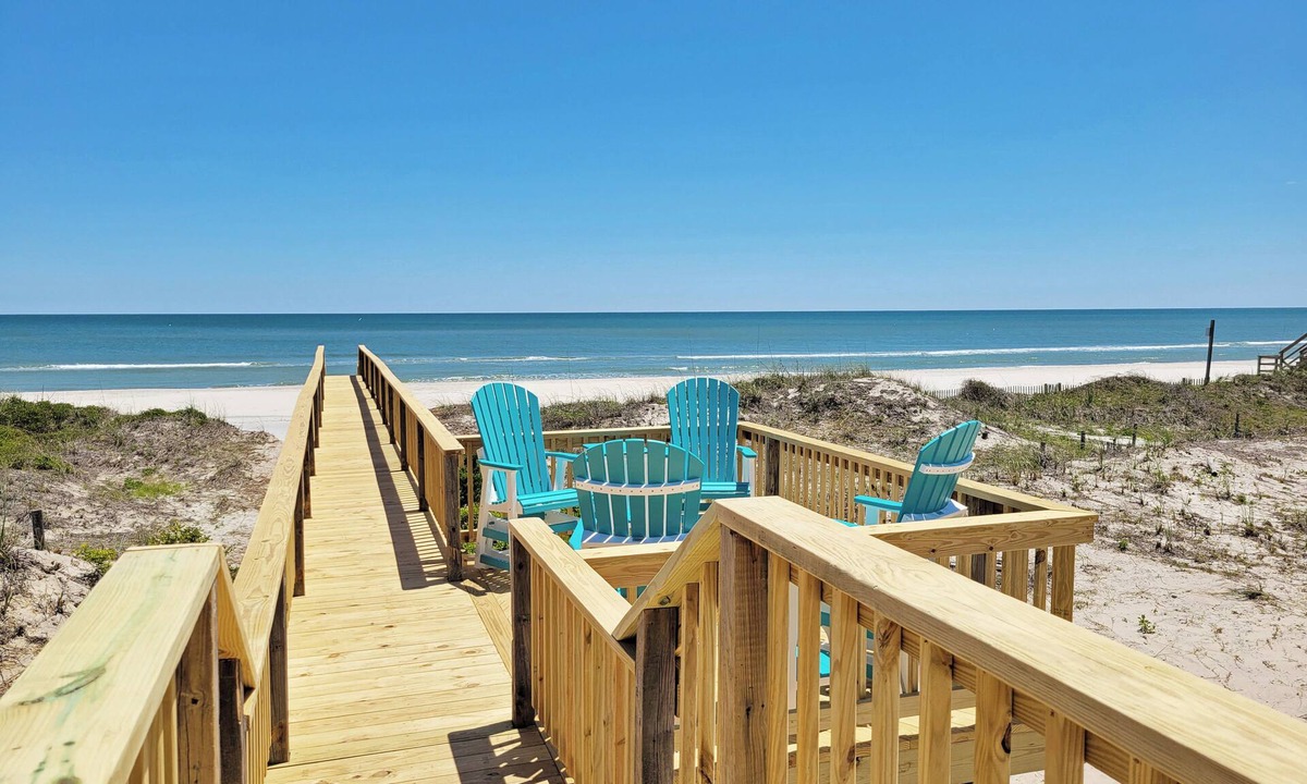 North Litchfield Beach House | Oceanfront House, Screen Porch, Boardwalk, Volleyball Sand Court, Game Room