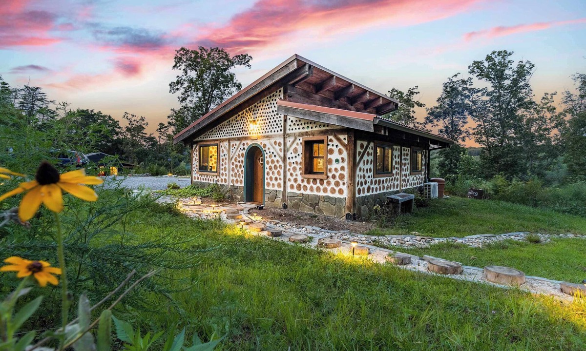Lupton City Cabin | One-of-A-Kind: Handmade Glass Bottle & Cedar Cabin