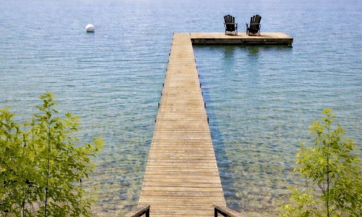 Lake Township House | Platte Lake 5-bedroom Getaway - Private Dock + Boat Mooring - Up North Adventure