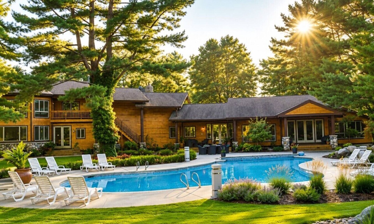 Norton Shores House | Private Beach Estate | Pool | Sleeps 22 Retreat