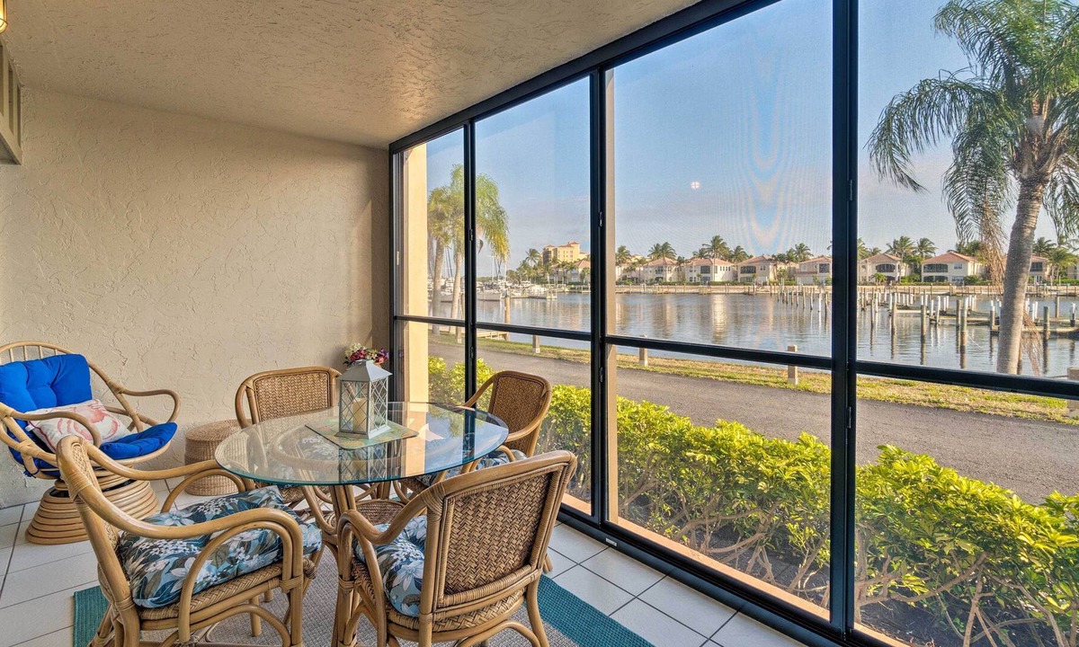 Burnt Store Marina Condo | Quiet First-Floor Condo w/ Marina View & Pool