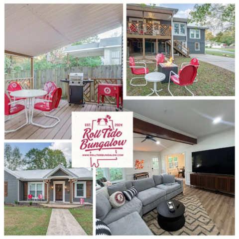 Northport House | Roll Tide Bungalow-3 miles to UA- 5 TVs- Game Room