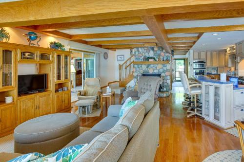 Cadillac House | Sauna + Fireplaces! Lakefront Cadillac Retreat