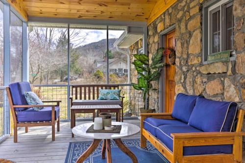 Hot Springs House | Screened Porch: 'The Rock Cottage' in Hot Springs