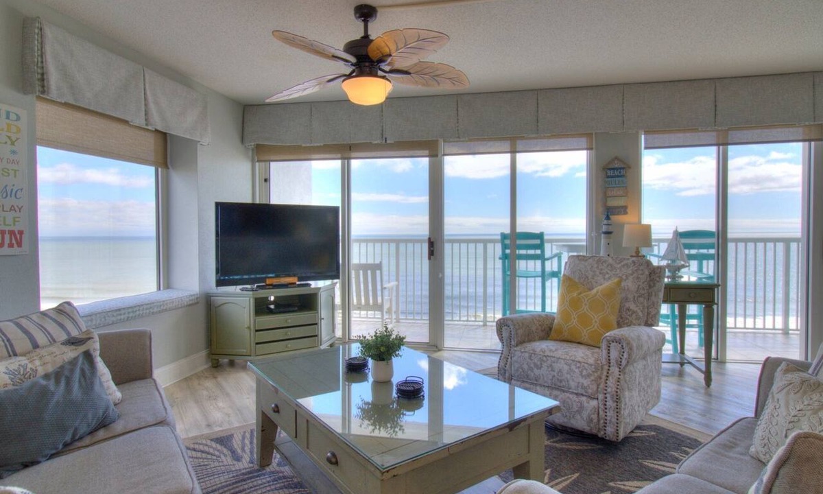 Arcadian Shores Condo | Sea Watch North 1016 - Spectacular Views From This Updated Oceanfront 3 Bedroom Retreat!