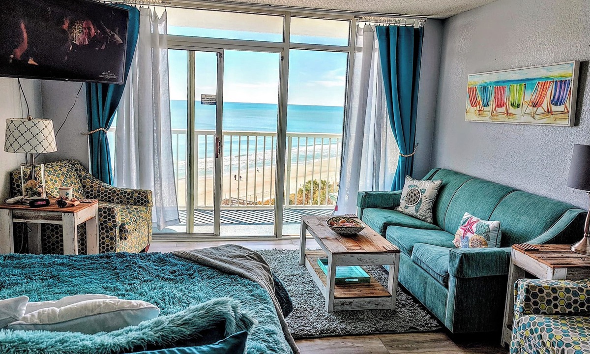 Arcadian Shores Condo | Sea Watch Resort-Myrtle Beach-Beachfront Studio- Amazing Views & Amenities!