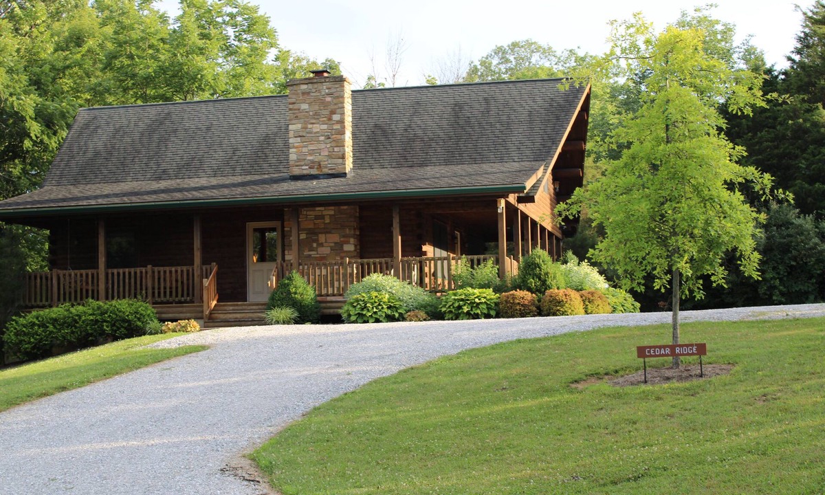 Brookville Cabin | Secluded Log Cabin getaway, with hot tub, and a beautiful view.