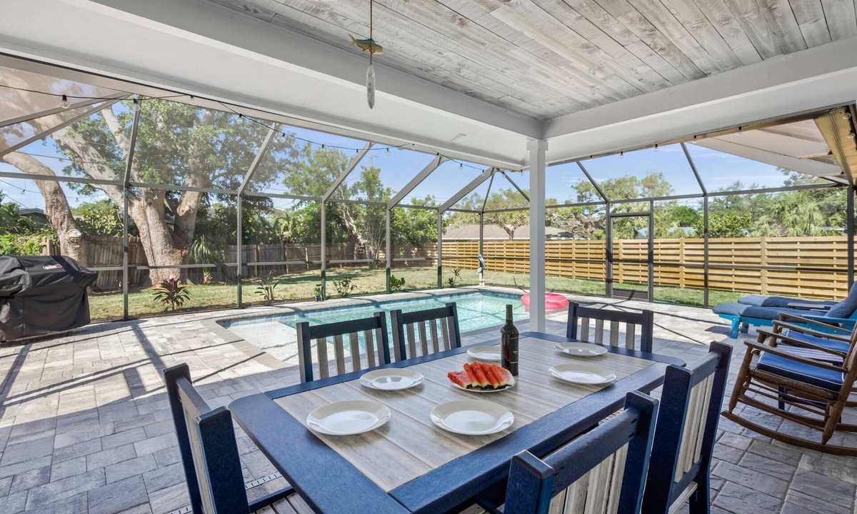 Gulf Gate Estates House | Silver Palm Retreat: Pool, Game Room & Walkable to Gulf Gate Dining