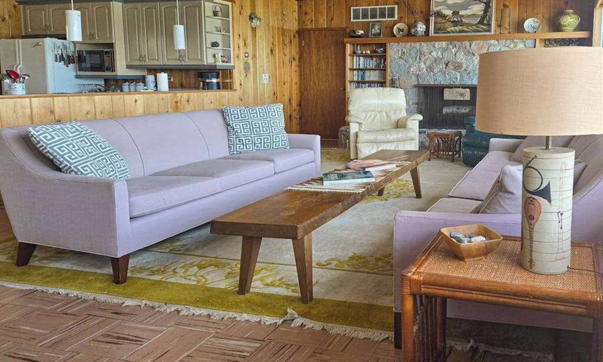 Frankfort House | Spacious vacation gem on Crystal Lake w/gas fireplace, WiFi, central AC, firepit