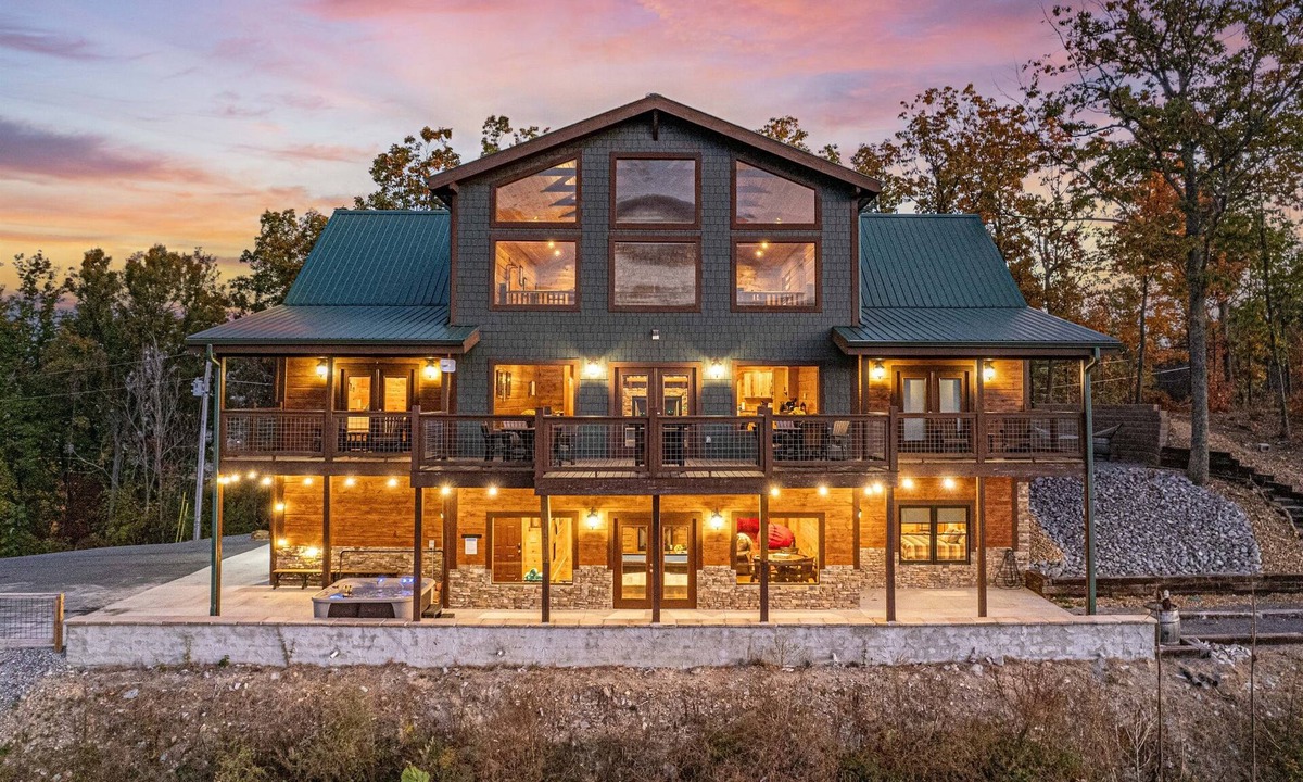 Sevierville House | Stunning Views! Firepit/Hot Tub/Games&Theater Room