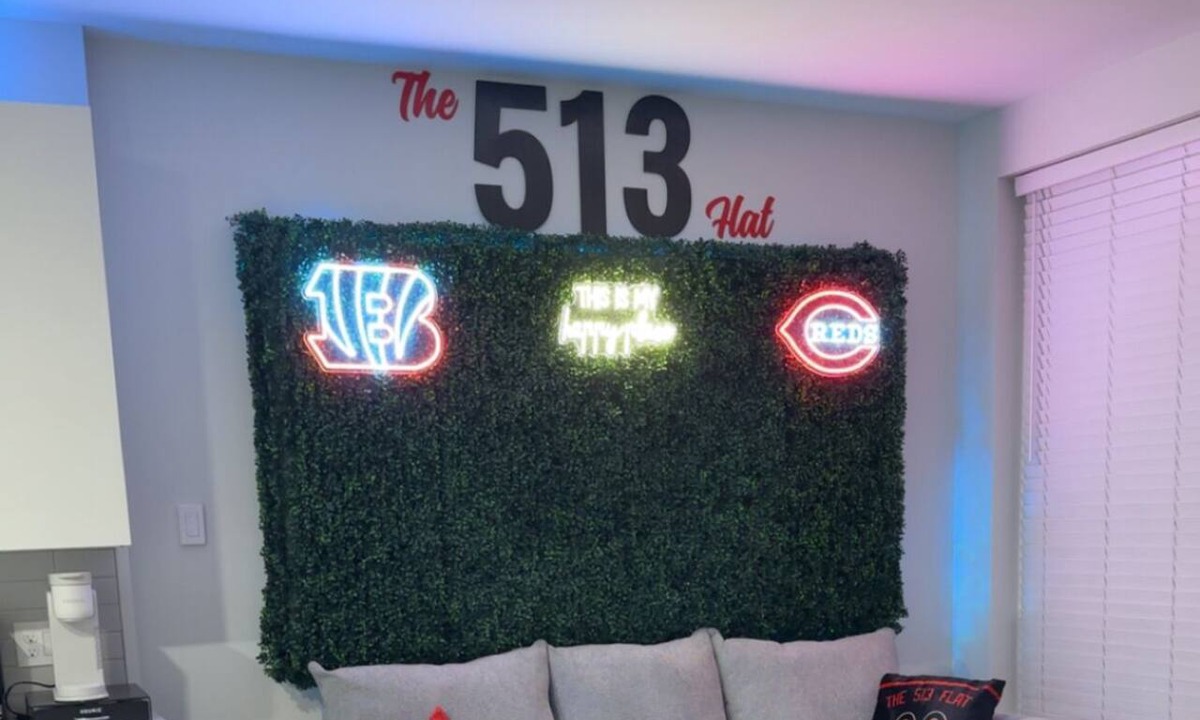 Central Business District Apartment | The 513 Flat II! Pool & River View! Free Gated Parking! Walk to Banks & Stadium!