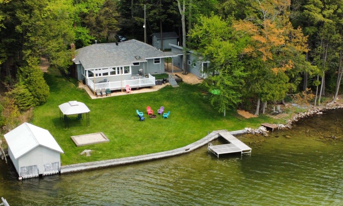 Lake Leelanau House | Waterfront home on South Lake Leelanau, pet friendly, beautiful sunsets. .