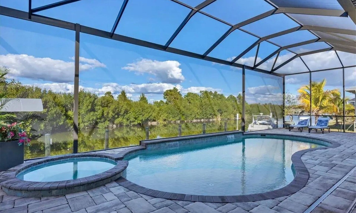 South Gulf Cove House | Waterfront private Resort style in South Gulf Cove, heated pool, spa & boat dock