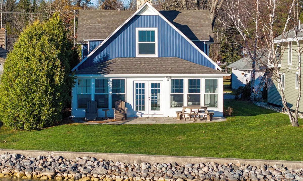 Oden House | Waterfront Retreat Near Petoskey – Dock and Patio
