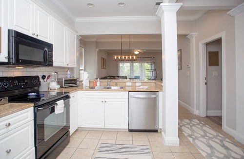 North Litchfield Beach Condo | 1 bed, 1 bath Renovated Lake-View End Unit at Litchfield by the Sea
