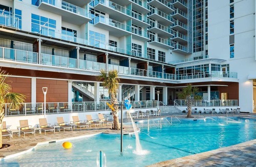 Downtown Myrtle Beach Resort | 1-bedroom suite at Ocean Enclave Myrtle Beach ocean-front resort.