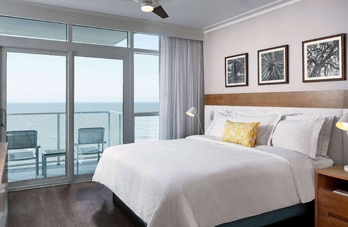 Downtown Myrtle Beach Resort | 1-bedroom suite at Ocean Enclave Myrtle Beach ocean-front resort.