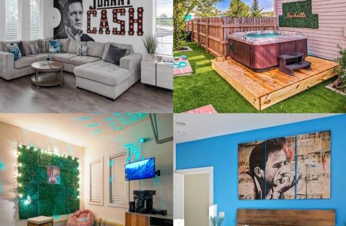 Katie Hill Neighborhood House | 10m to DT-HotTub/Pool TB/Karaoke -Johnny Cash HM