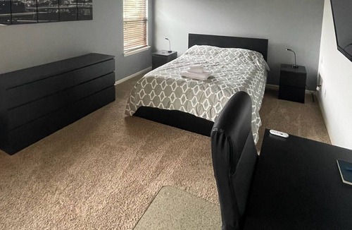 Harwood Lane House | 15 min from Charlotte Airport, Private Master Bedroom - shared common area
