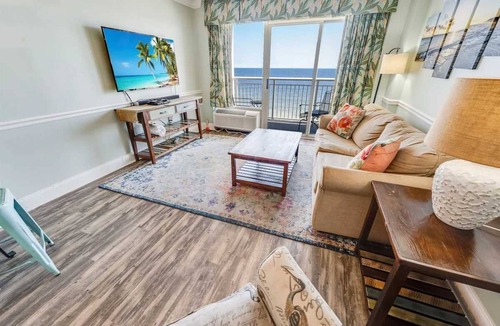 Downtown Myrtle Beach Apartment | 1BR at Sandy Beach Resort, Oceanfront View, Pools!