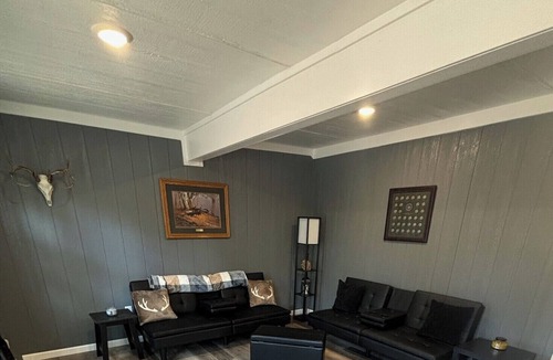 Rufe Cabin | 2-bedroom cabin on Killdeer rd with peaceful views. Great for hunting!