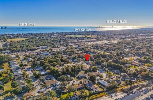 Gulf Breeze Apartment | 2BR King, Dog Friendly, Fenced Yard Access, Private Patio, Near Beaches