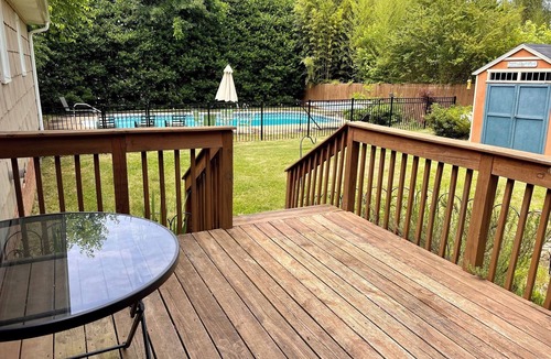 Travelers Rest House | 3/2 with pool; 1/4-mile neighborhood walk to Swamp Rabbit Trail