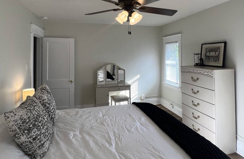 Mishawaka House | 3 mi. to Notre Dame Campus-Historic charm on Mishawaka Riverwalk with cozy patio