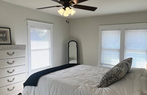Mishawaka House | 3 mi. to Notre Dame Campus-Historic charm on Mishawaka Riverwalk with cozy patio