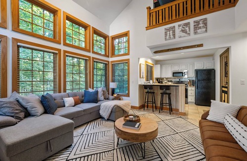 Boyne Falls Condo | 376 Disciples Village | Game Room | Fireplace | Walking Distance to Slopes!
